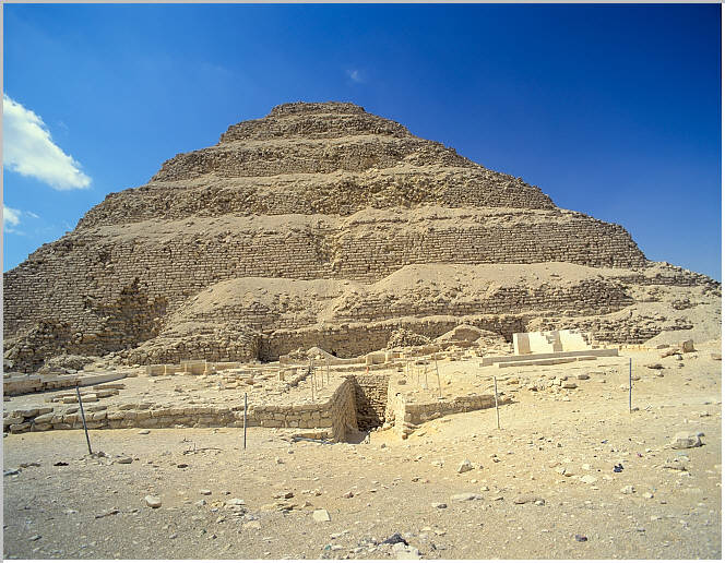 The pyramid of King Djoser north side